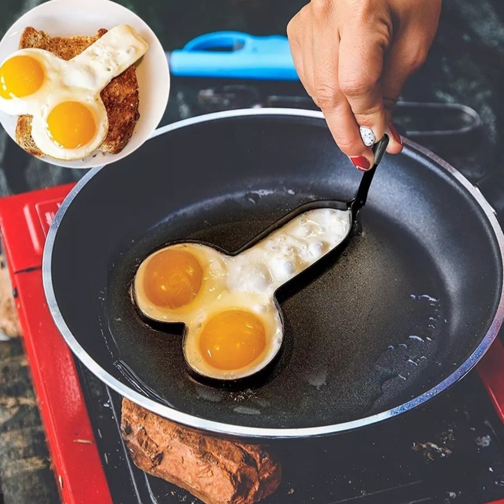 1pc Funny Eggs Fryer, Surprise Your Partner On Valentine's Day With A Smile